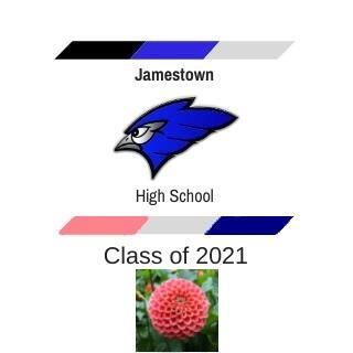 Senior Class of 2021 with Blue Jay