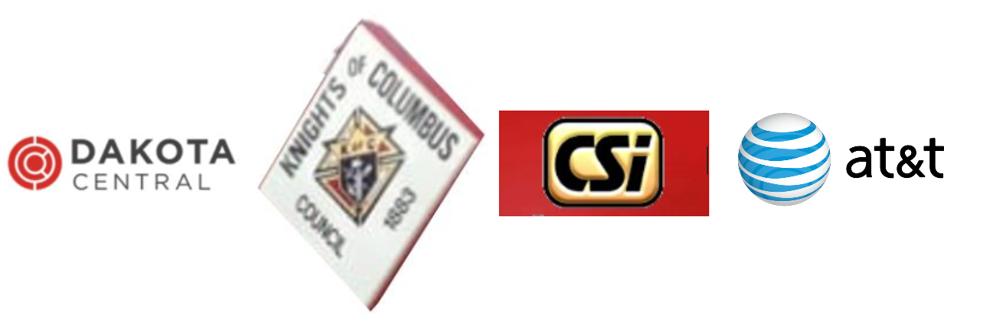 Dakota Central Logo, Csi Logo, KC Logo, at&t logo